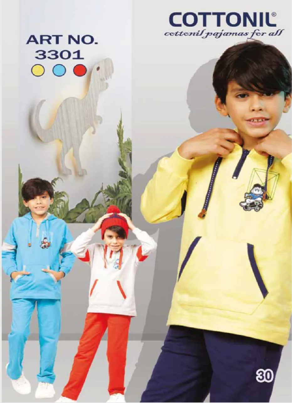 صورة بيجاما شتوي ولادي موديل 3301